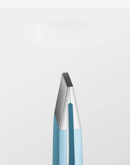 HUAZDS Eyebrow Tweezer Colorful Hair Beauty Fine Hairs Puller Stainless Steel Slanted Eye Brow Clips Removal Makeup Tools