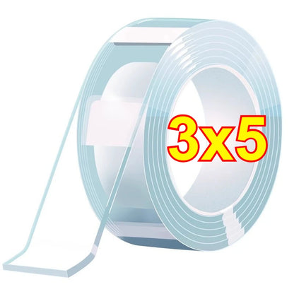 Nano Tape Transparent Double Sided Tape Waterproof Wall Stickers Reusable Heat Resistant Bathroom Home Decoration Tapes