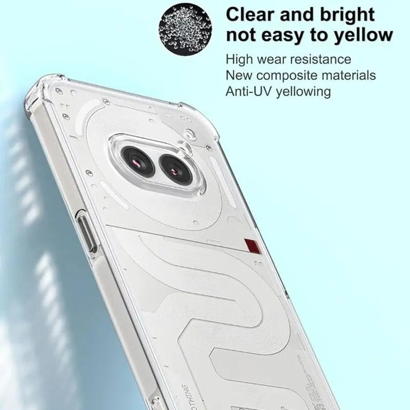 Transparent TPU Case for Nothing Phone 2a Plus Nothing Phone 3A Pro Protective Cover Four Corners Shockproof Bumper Coque Fundas