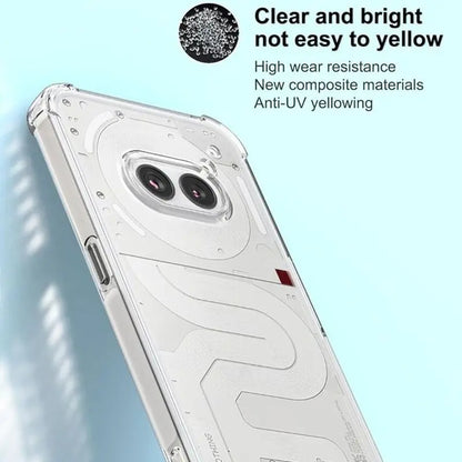 Transparent TPU Case for Nothing Phone 2a Plus Nothing Phone 3A Pro Protective Cover Four Corners Shockproof Bumper Coque Fundas