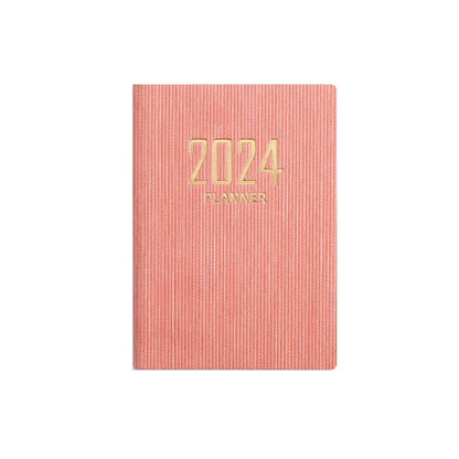 365-Day 2025 Portable A7 Pocket Planner Pu Cover Daily Weekly Schedule Notebook Calendar Journal School Office Supplies Agenda