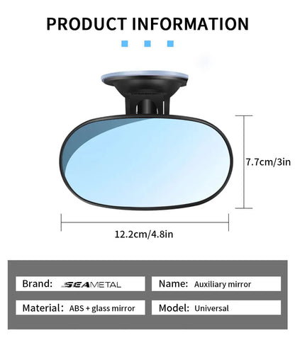 Interior Car Baby Mirror Rear Seat Baby Kids Monitor Mirrors For Safety Auto Windshield Suction Cup Sun Visor Plate Clip Mirror