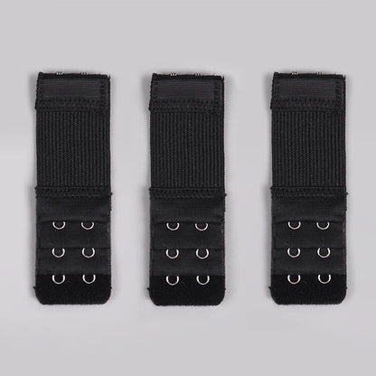 3 Pieces, 3 Rows with 2 Hook Extension Straps, Elastic, Soft and Comfortable Bra Straps, Women's Underwear Accessories