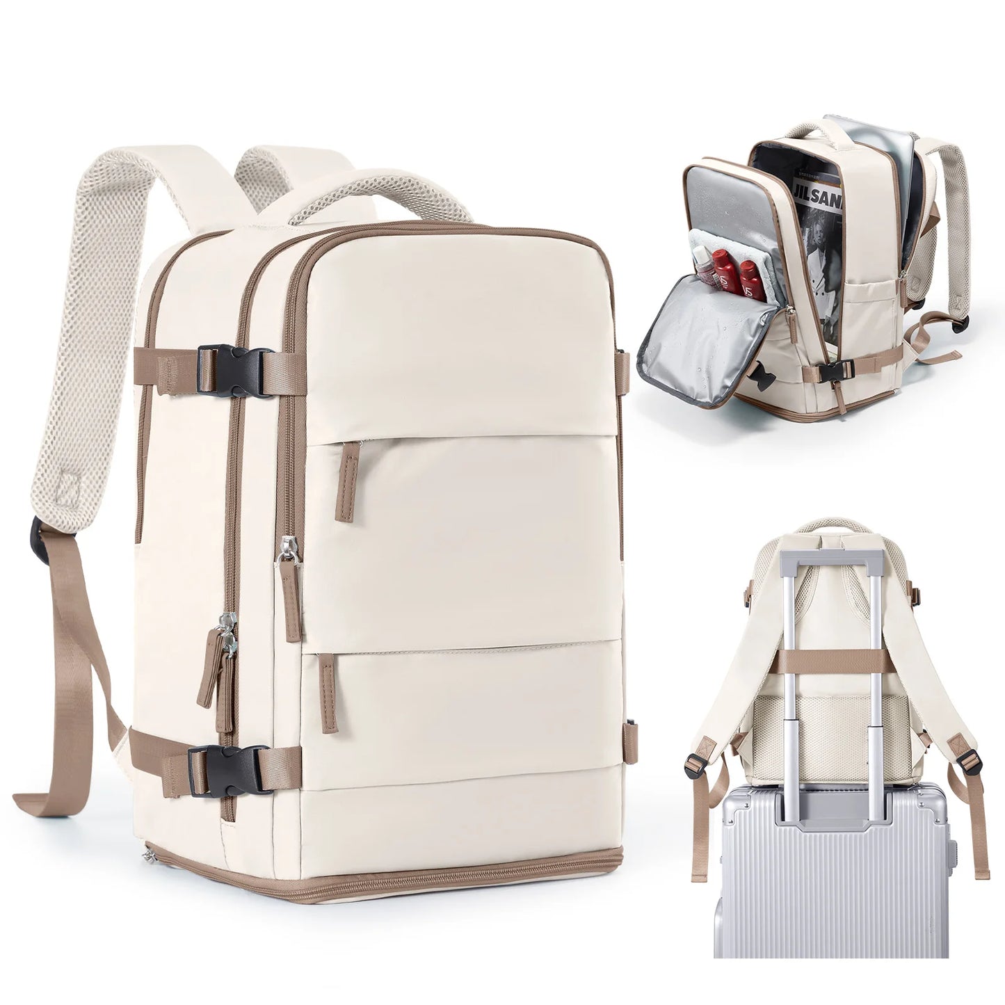 Women Men Hand Luggage Backpack Business College Laptop Travel Backpack Waterproof Carry on mochila viaje cabina avion 40x20x25