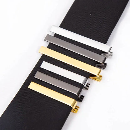 2 Pcs/set Metal Tie Clip Necktie Accessories Fashion Style for Men Daily Business Wedding Practical Clasp Tie Pin Collar Clip