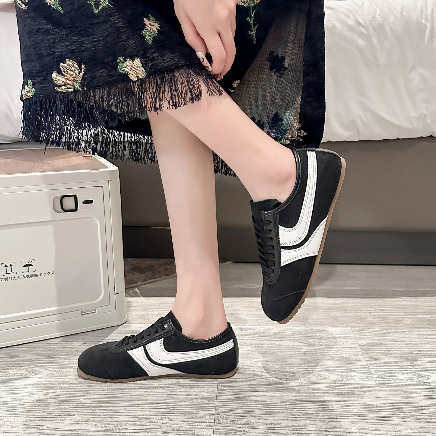 Shoes for Women 2025 Spring Autumn New Genuine Leather Ladies Moral Training Vulcanized shoes Retro Casual Flat Women's Sneakers