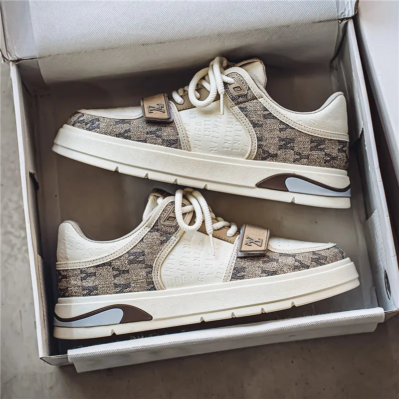 Men's Shoes Autumn Casual Shoes Soft Soled Sports Shoes New Trend Help Breathable Non-slip Board Shoes Fashion Shoes Board Shoes