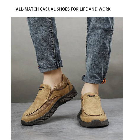 Men Walking Shoes Loafers Sneakers men 2024 New Fashion Handmade Retro Leisure Loafers Shoes Zapatos Casuales Hombres Men Shoes