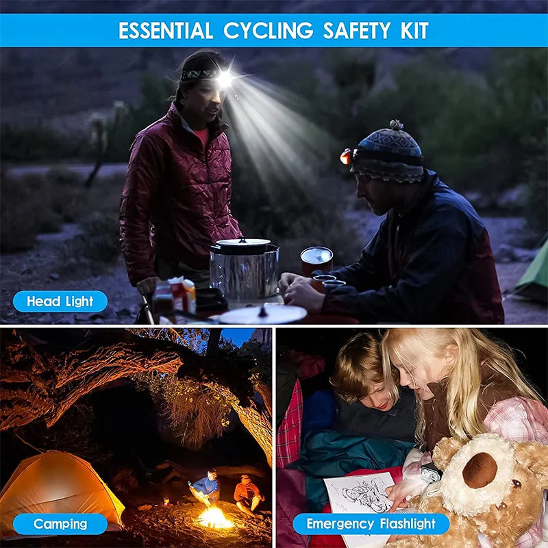 1000LM Bike Light Headlight T6 Bicycle Flashlight LED USB Rechargeable Torch Cycling Front Lamp High Beam Accessories