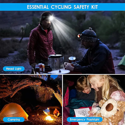 1000LM Bike Light Headlight T6 Bicycle Flashlight LED USB Rechargeable Torch Cycling Front Lamp High Beam Accessories