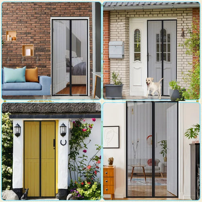 Self-closing Magnetic Insect Screen, Invisible Door Screen, Insect Screening Curtain, Magic Screen, Home Decoration