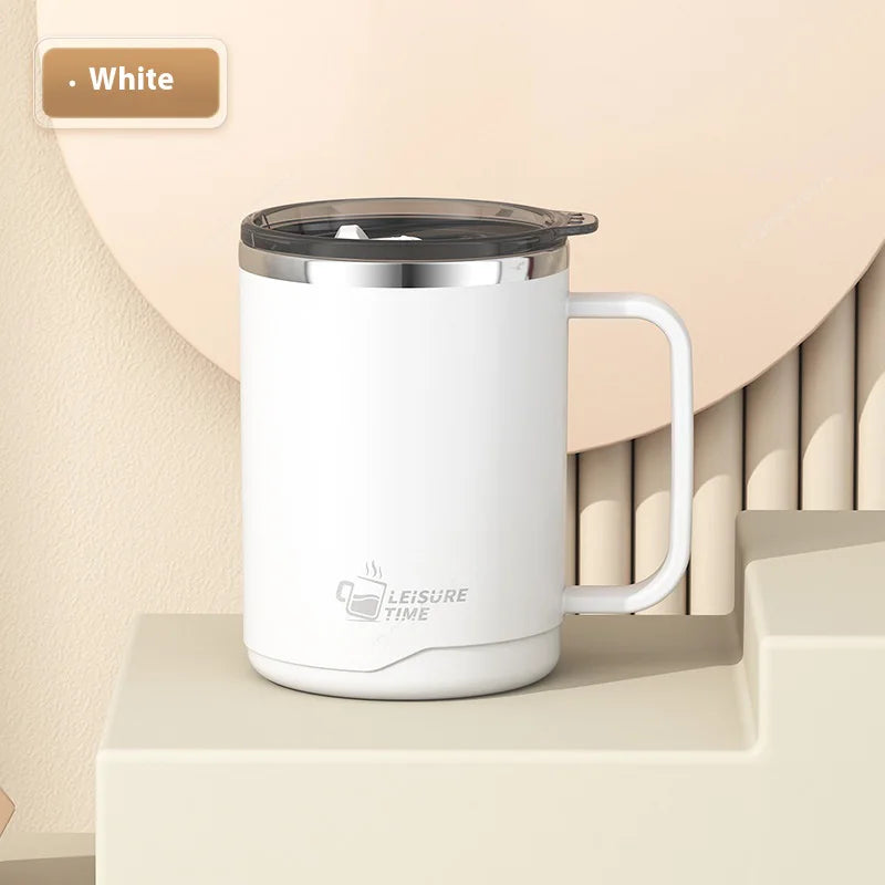 304 Stainless Steel Double-Wall Insulated Creative Simple Travel Mug with Lid Ideal for Tea and Beverages Durable Stylish Design