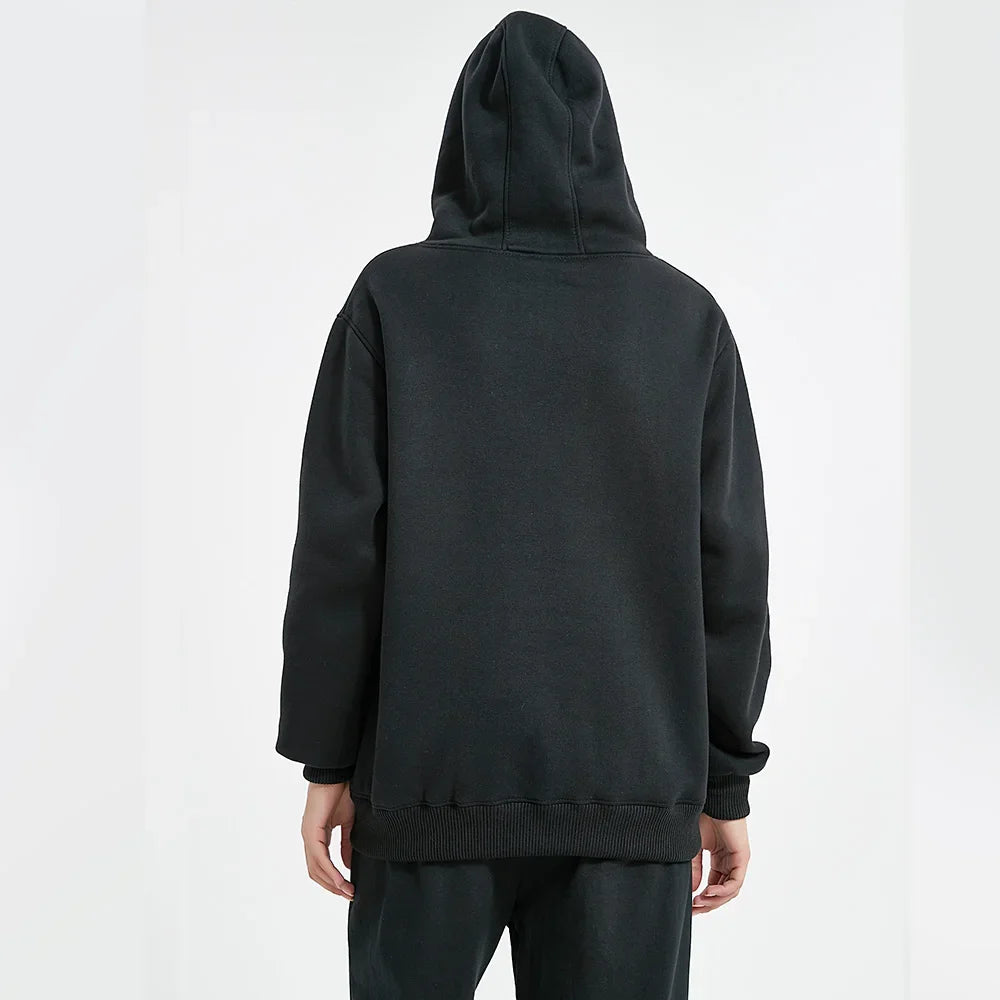 Men's Hoodies Pullover Spring Autumn Casual Hoodie Sweatshirts Solid Color Hoodies Oversize Black Sweatshirt Male Top