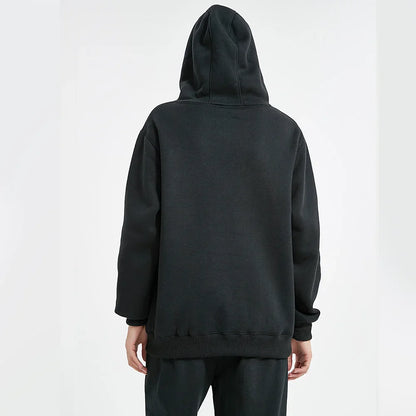 Men's Hoodies Pullover Spring Autumn Casual Hoodie Sweatshirts Solid Color Hoodies Oversize Black Sweatshirt Male Top