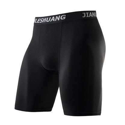 1/2/5Pcs Teenagers To Adults Multi-size Men's Sports Underwear Fitness Long Boxer Shorts Running Training Basketball Football Sh