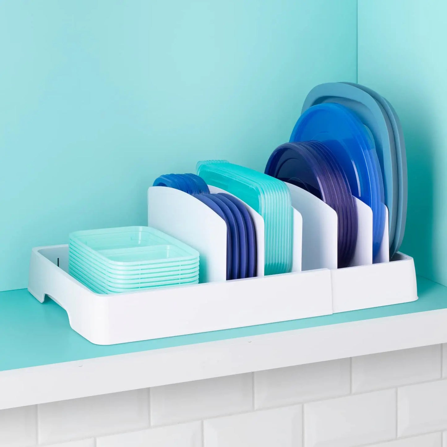 Kitchen Dish Drying Rack, Plate Cup Stand Holder, Tray Food Container Adjustable Lid, Storage Shelf, Kitchen Organizer, Cabinets