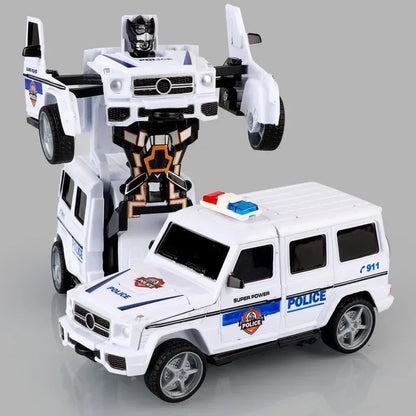 Transforming Inertial Car with Collision Technology: Autobot Robot Car for Boys