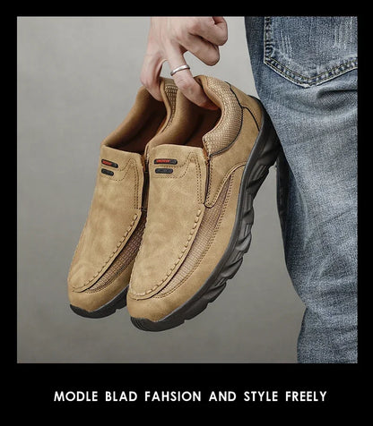 Men Walking Shoes Loafers Sneakers men 2024 New Fashion Handmade Retro Leisure Loafers Shoes Zapatos Casuales Hombres Men Shoes