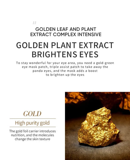 120pcs Avocado Golden Collagen Eye Mask Anti Dark Circles Eye Bags Moisturizing Anti Wrinkle Eye Patches Skin Care Products