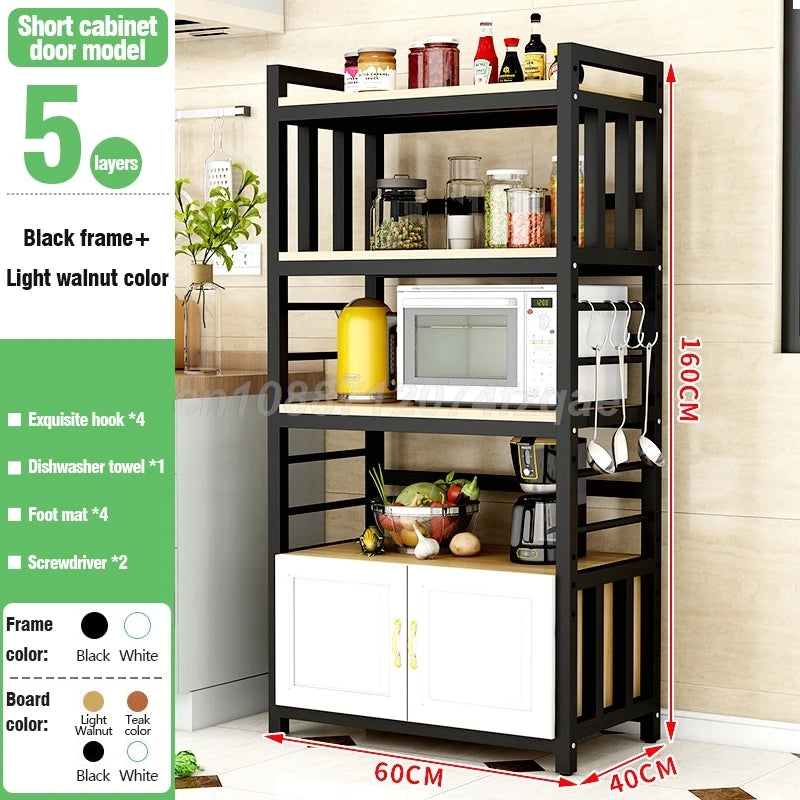 Kitchen  Islands Shelf  Storage Rack Home Organizer Cabinet Furniture With Non-slip Feet For Kitchens Complete Cabinets