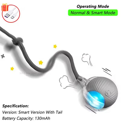 Cat toys cat smart cat balls to help relieve boredom kitten avoid toys pet electric rolling ball artifact