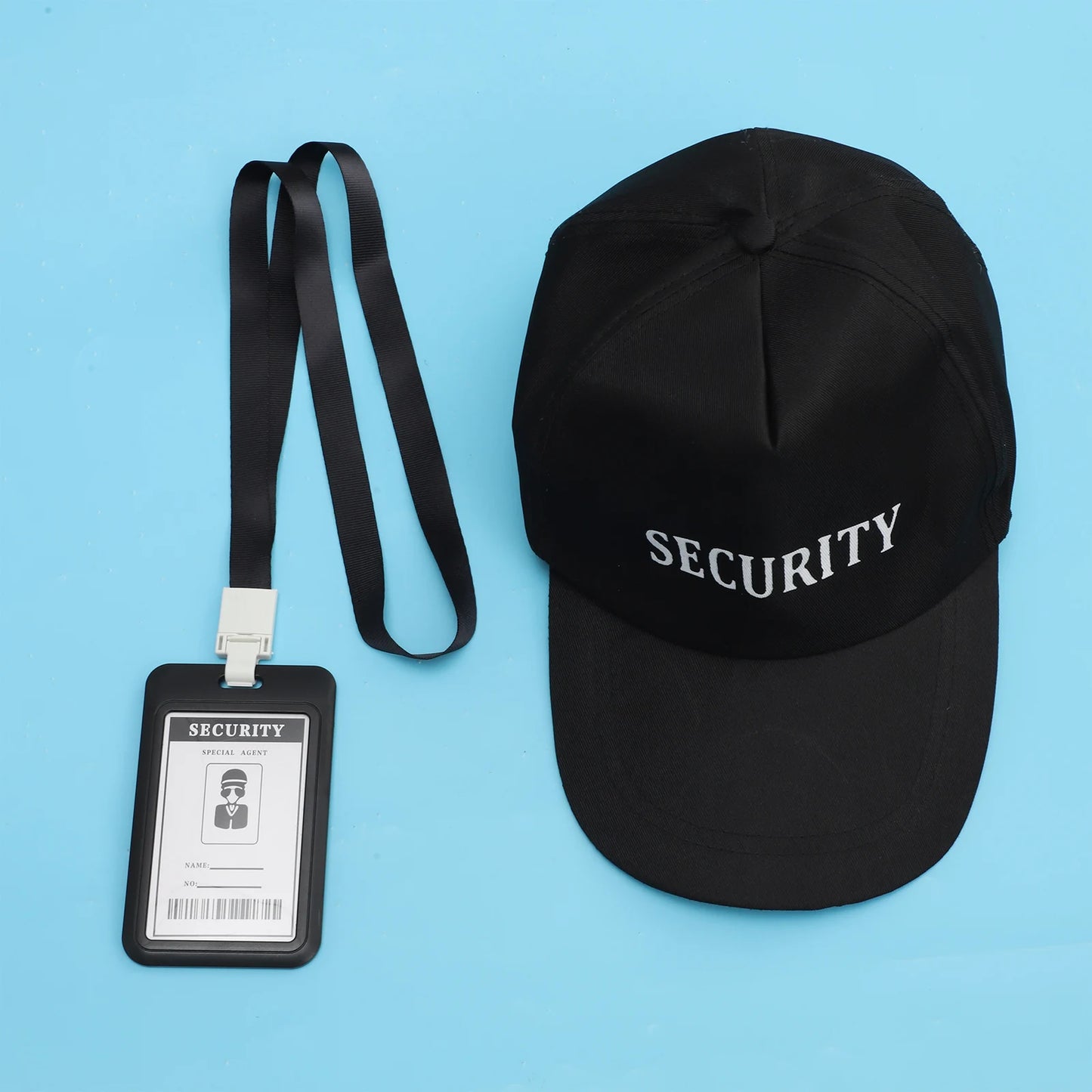 Agent Accessories Set Tie Earplugs Work Brand Glasses Hat Secret Security Service Costume for Teens Adults Cosplay Game Party