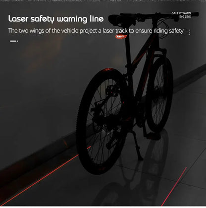 Bicycle Rear Light Red Tail Light LED Night Safety Warning Light Cycling Taillight Easy to Install Lantern for Bike Accessories