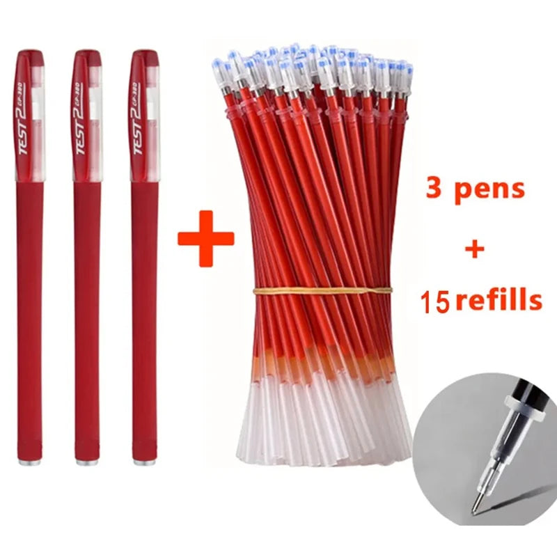 Refill with needlepoint tip for neutral ballpen for study and office use, water-based pen, stationery, carbon pen.