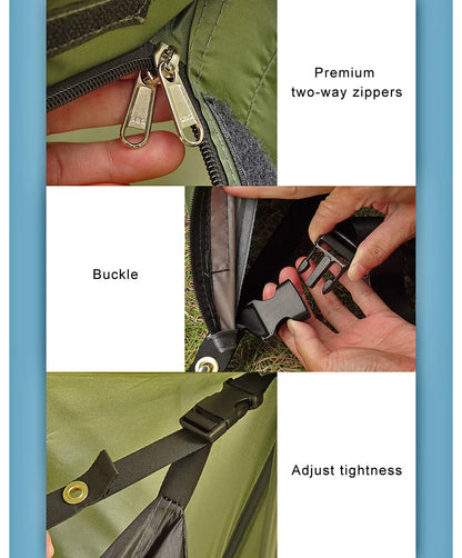 Bushcraft Tent Baker Style Outdoor Camping Multifunction Bushcraft Shelter Woodland Tent Backwoods Hot Tents for 2 Persons