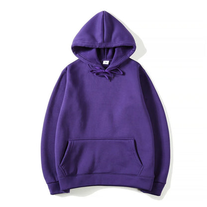 Spring Autumn Fashion Men's Women's Hoodie Casual Hoodies Pullovers Sweatshirts Men's Top Solid Color Hoodies Sweatshirt Male