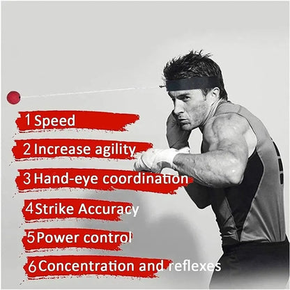 Headworn Speed Ball Boxing Magic Ball Reaction Ball Fight Training Coordination Ability Vent Fist Speed Precision Decompression