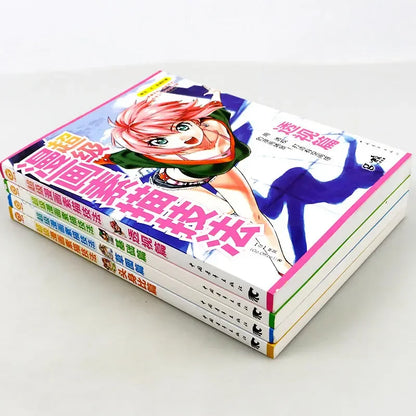 Introduction sketch of zero basis of cartoon, manual pencil drawing tutorial for children and adults, basic comic books.