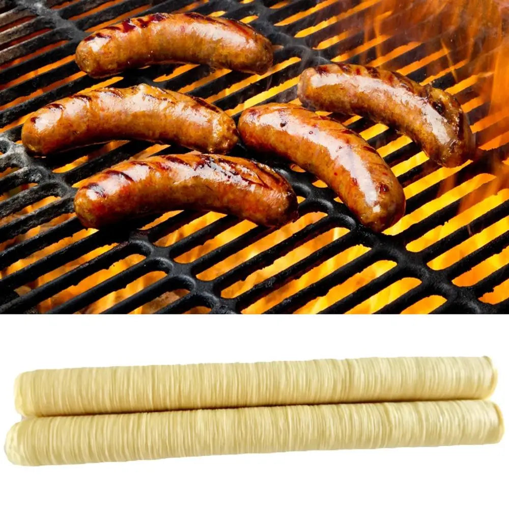 1pcs Sausage Casings BBQ Casings For Sausage,Length:14m Wide:26mm, BBQ Kitchen Tools Meat Poultry Tools Inedible Casings