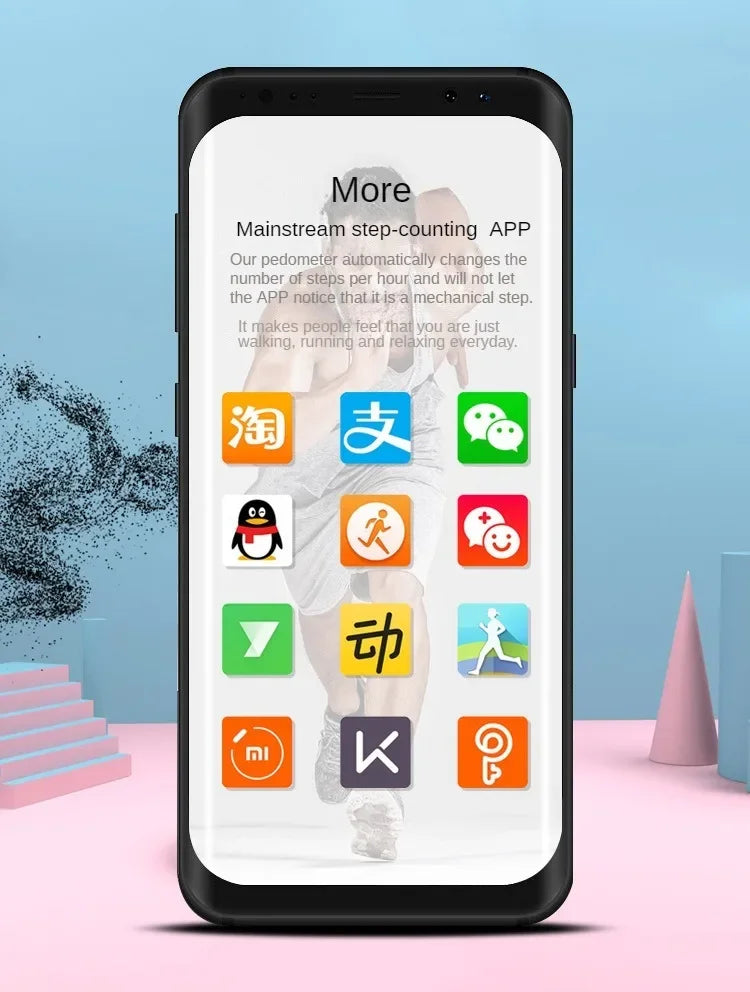 Mobile Phone Walking Swing Shaker Holder Automatic Device Phone Pedometer Step Counter Shaking Accessories Silent For All Phones