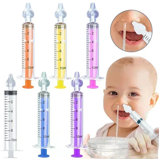 Irrigator Nasal Washing for Children Silicone Baby Nasal Aspirator Syringe Baby Nose Cleaner Kids Rhinitis Nasal Washer Reusable