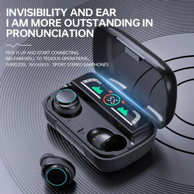 Wireless Bluetooth Headphones TWS Headsets With Mic Stereo Sport In-ear Earphone Touch Control Long Standby HD Call Earbuds Game