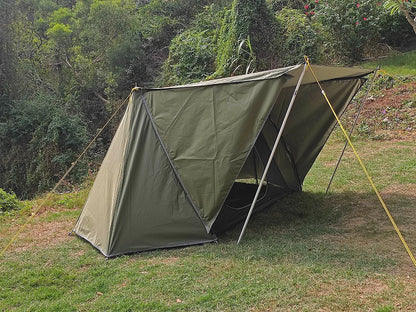 Bushcraft Tent Baker Style Outdoor Camping Multifunction Bushcraft Shelter Woodland Tent Backwoods Hot Tents for 2 Persons
