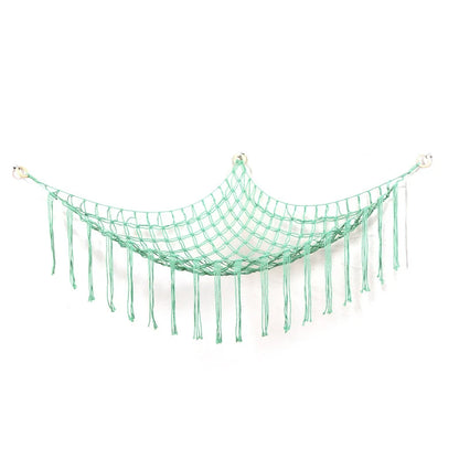 Large-capacity plush animal hammock net weaving Bohemian home decoration corner toy storage organizer plush toy hanging net