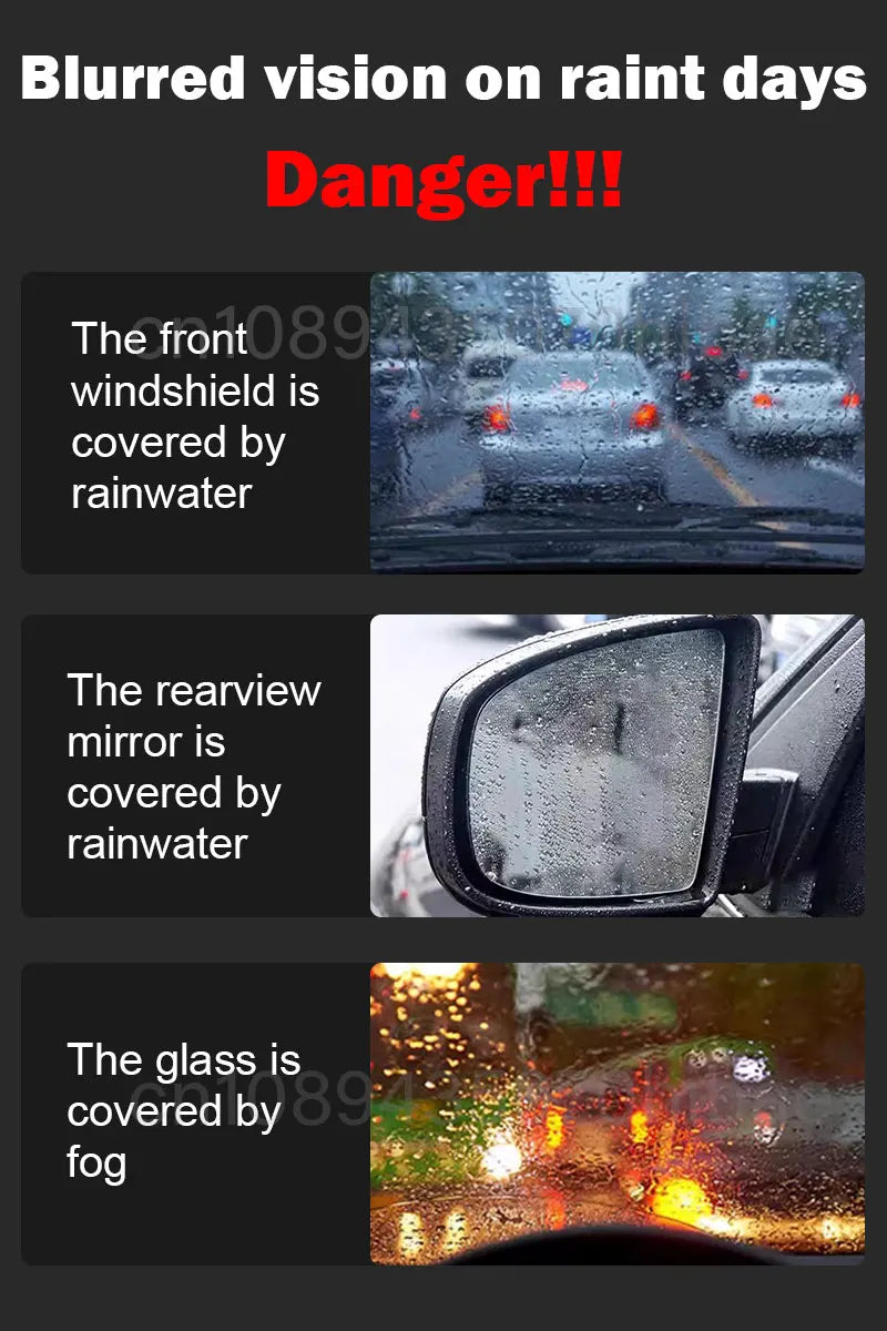 Car Glass Anti-rain Water Spray Repellent Nano Coating Hydrophobic Waterproof Agent Oil Film Removing Auto Glass Film Agent
