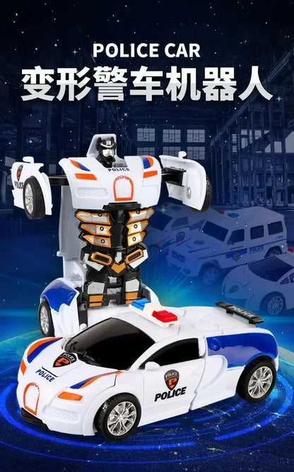 Transforming Inertial Car with Collision Technology: Autobot Robot Car for Boys