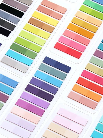 2400S Transparent Colorful Index Creative Memo Pads Office School Stationery Self-Adhesive Stickers Sticky Note Pads