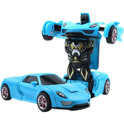 Transforming Inertial Car with Collision Technology: Autobot Robot Car for Boys
