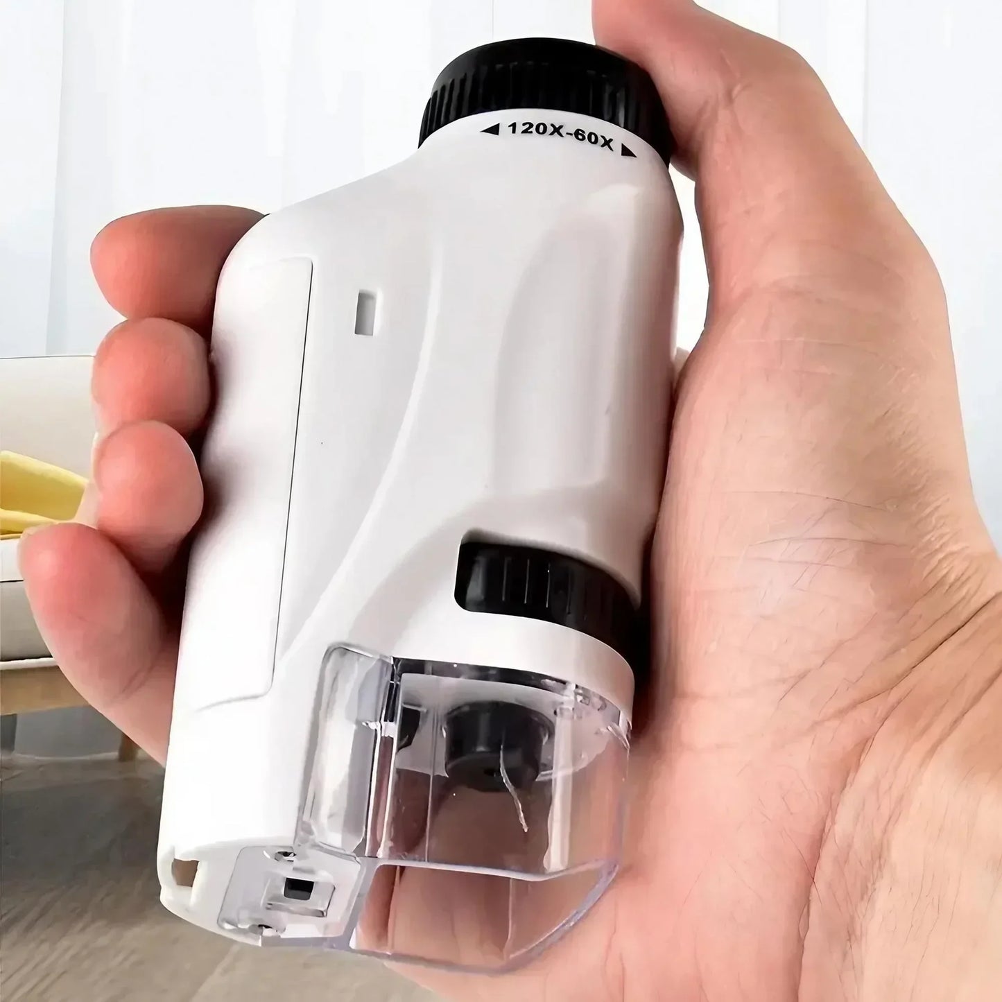 Portable Handheld 60X-100X Magnification Microscope Optical Lens Scientific Observation Tool