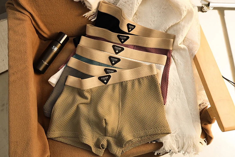 1pcs Men's Boxer Shorts Ice Silk Underwear Plus Size Underpants Breathable Sexy Slim Panties Air-conditioned Lingerie Wholesale