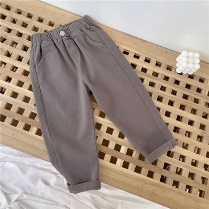 Kids Pants Kids Clothes Slacks Boys Girls Pants Foreign Style Korean Pants Autumn Spring Clothes for Kids