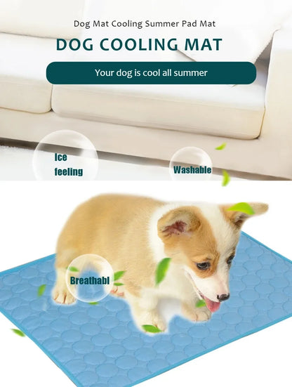 Summer Dog Cooling Mat Pet Cold Bed Extra Large for Small Big Dogs Pet Accessories Cat Durable Blanket Sofa Ice Pad Blanket