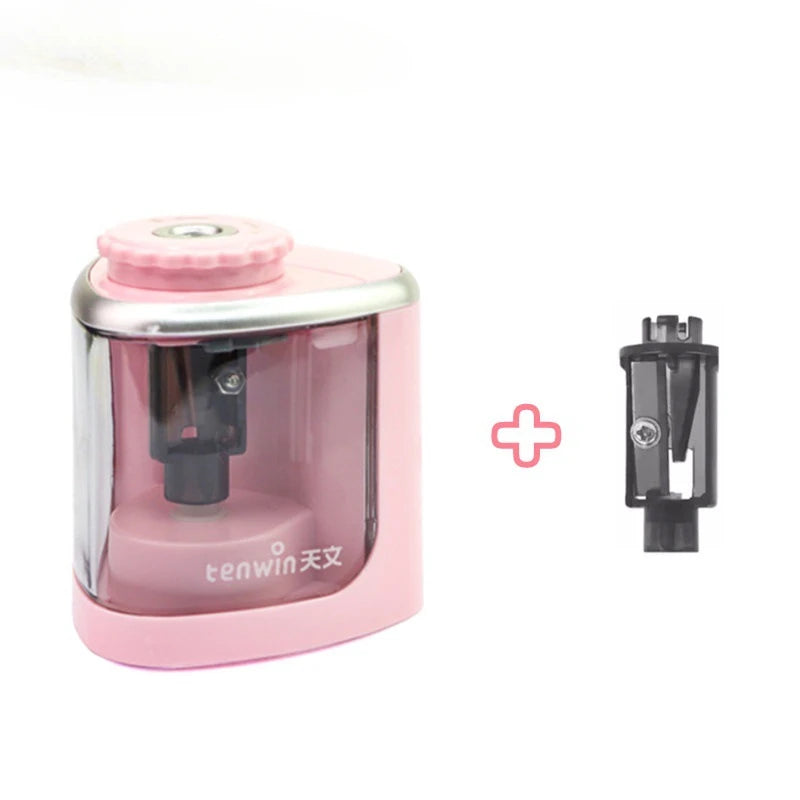 Portable Pencil Sharpener Electric Manual 2 in 1 Automatic Pencil Sharpener Kids Adults Auto Pencil Sharpener Stationery