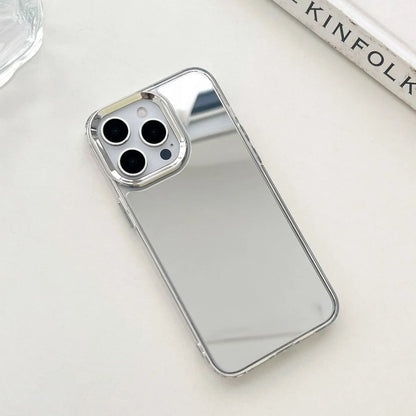 Luxury Plating Make Up Mirror Phone Case For iPhone 16 15 14 13 12 11 Pro Max XR X XS Hard Acrylic Shockproof Bumber Cover