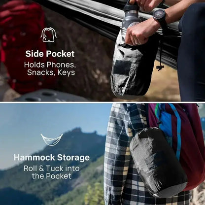 Outdoor Camping Hammock Portable Hammock Travel Beach Backyard Courtyard Hiking Outdoor Camping Equipment