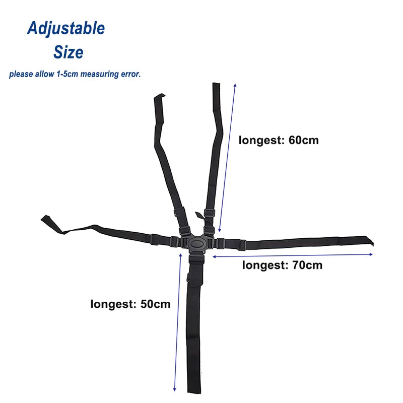 Baby Five Points Safety Belts Lunch Seat Car Sleeping Fixed Belts Toddler Protection Universal Belt Baby Stroller Accessories